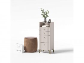 Комод 4 ящика КМ2 Одетта (дуб эндгрей/меланж) в Мичуринском - michurinskij.mebel-nsk.ru | фото