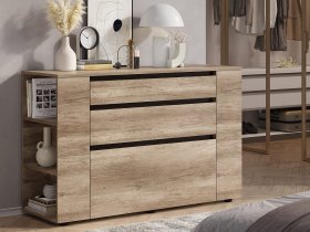 Комод КМ-06 Энигма (венге/дуб каньон) в Мичуринском - michurinskij.mebel-nsk.ru | фото