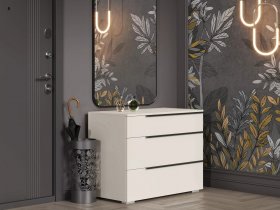 Комод с 3 ящиками Айри КМ-001 (кашемир) в Мичуринском - michurinskij.mebel-nsk.ru | фото