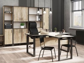 Комплект Гермес лофт (дуб крафт серый) в Мичуринском - michurinskij.mebel-nsk.ru | фото