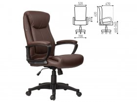 Кресло офисное BRABIX Enter EX-511, коричневое в Мичуринском - michurinskij.mebel-nsk.ru | фото