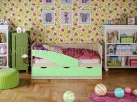 Кровать детская Бабочки 1,8 м в Мичуринском - michurinskij.mebel-nsk.ru | фото