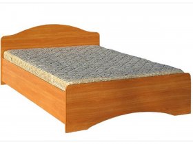 Кровать двуспальная 1,6м-1 (круглая спинка) в Мичуринском - michurinskij.mebel-nsk.ru | фото