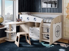 Кровать комбинированная «Немо» в Мичуринском - michurinskij.mebel-nsk.ru | фото
