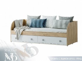 Кровать с ящиками Тренд КР-01 в Мичуринском - michurinskij.mebel-nsk.ru | фото