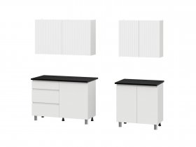 Кухонный гарнитур Эккервуд (2,0м) (SAFE) (белый) в Мичуринском - michurinskij.mebel-nsk.ru | фото