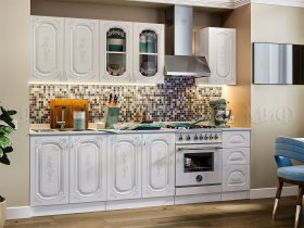 Кухонный гарнитур Лиза-2 (белый) в Мичуринском - michurinskij.mebel-nsk.ru | фото