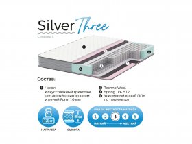 Матрас Silver Three в Мичуринском - michurinskij.mebel-nsk.ru | фото
