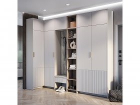 Модульная прихожая Пандора (кашемир/MF03) в Мичуринском - michurinskij.mebel-nsk.ru | фото