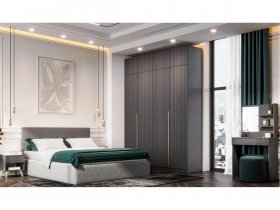 Модульная спальня Эккервуд в Мичуринском - michurinskij.mebel-nsk.ru | фото
