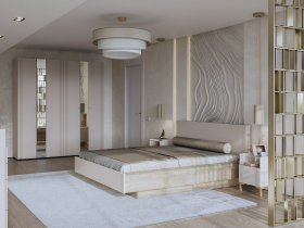 Модульная спальня Одетта (дуб эндгрей/меланж) в Мичуринском - michurinskij.mebel-nsk.ru | фото
