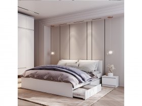 Модульная спальня Симпл в Мичуринском - michurinskij.mebel-nsk.ru | фото