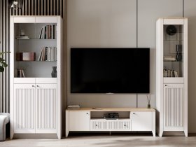 Модульная стенка Валенсия в Мичуринском - michurinskij.mebel-nsk.ru | фото