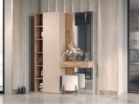 Прихожая Ева (кашемир/дуб вотан) в Мичуринском - michurinskij.mebel-nsk.ru | фото