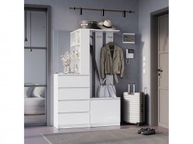 Прихожая Симпл ПР-04 (белый) в Мичуринском - michurinskij.mebel-nsk.ru | фото