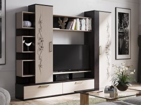 Стенка «Дакота» (венге/дуб молочный) в Мичуринском - michurinskij.mebel-nsk.ru | фото