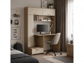 Стол письменный Лайт 03.243  (плэйн/сатин) в Мичуринском - michurinskij.mebel-nsk.ru | фото